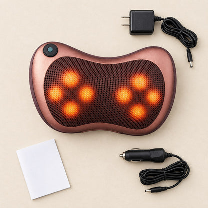 Qué incluye: almohada, cargador de pared, cargador para el carro y manual