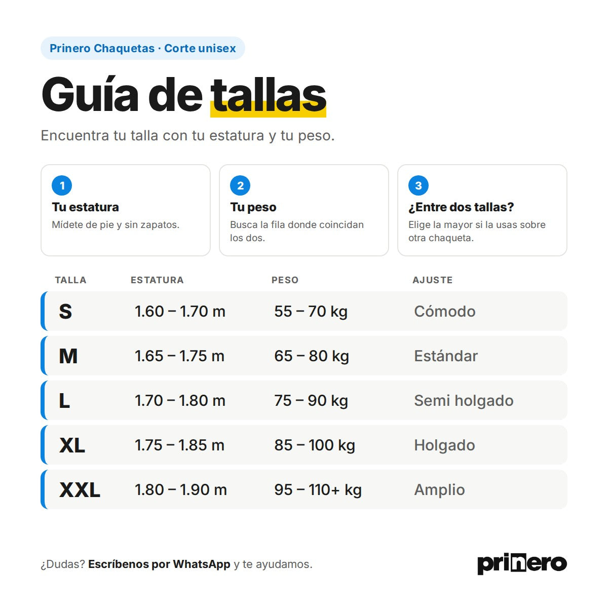 Ver guía de tallas